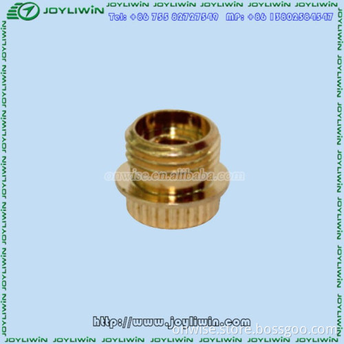 Precision Turned ISO RoHS gold Brass housing speed sensor for Motor Car Products